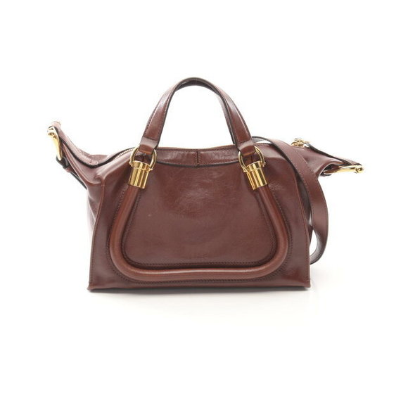 Chloe Paraty Handbag Brown Leather - Picture 1 of 7